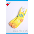 patrón de nieve de color terry microfibra acogedora cálida niña calcetines de tobillo para adolescentes logotipo personalizado